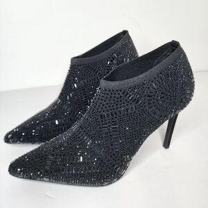 Thalia Sodi Karmen Womens Ankle Booties In Black Size 9.5
